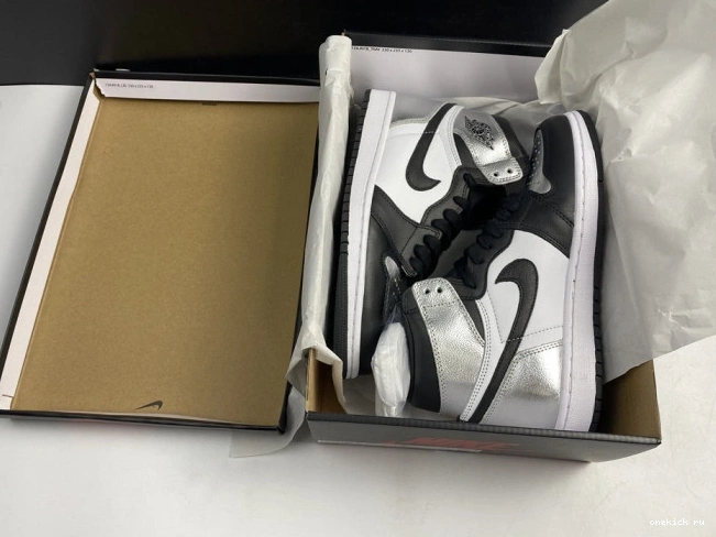 Rep Onekick WMNS JORDAN TOE HIGH AIR SILVER 1 CD0461-001 OG 0808